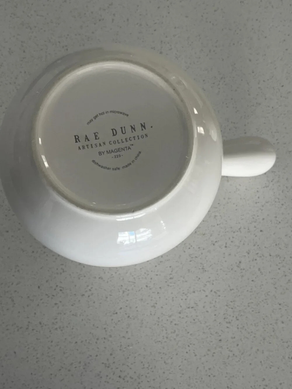 RAE DUNN Artisan Collection White HOT COCOA Pot Farmhouse Christmas By Magenta